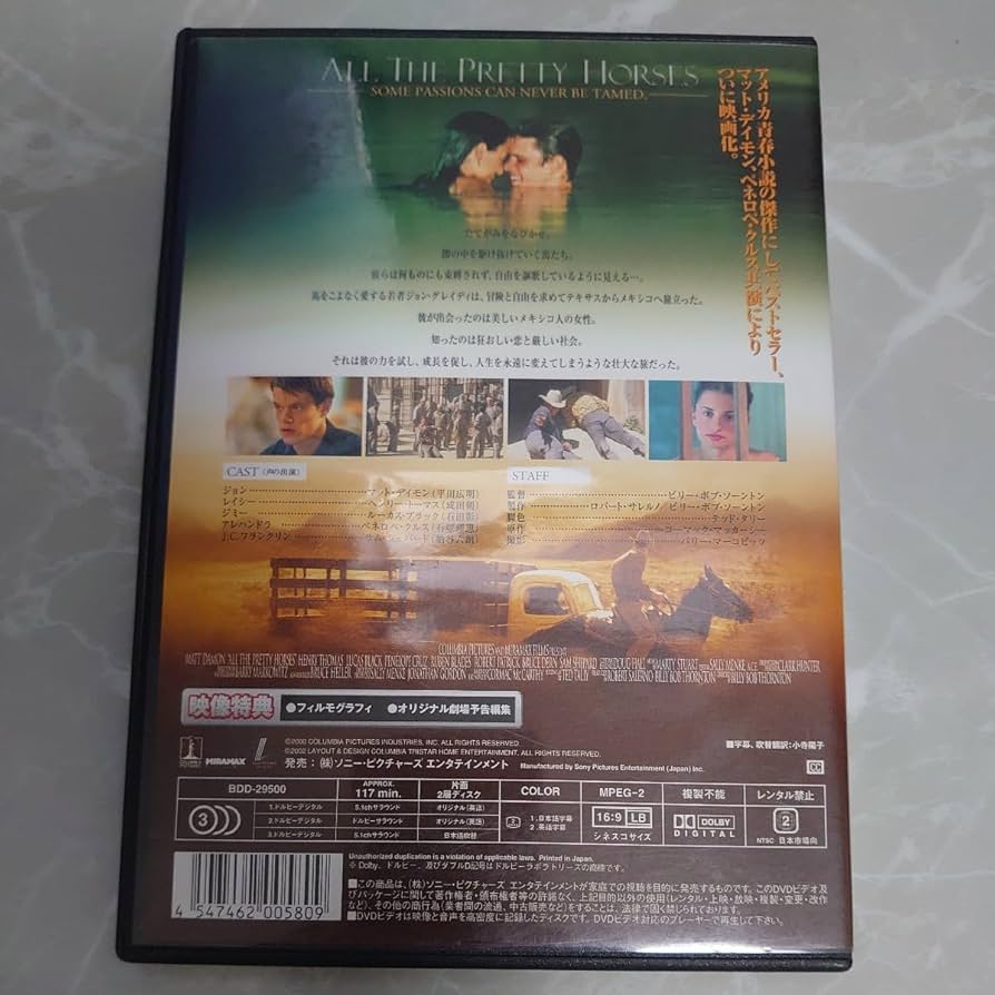 Amazon.co.jp: DVD すべての美しい馬 ALL THE PRETTY HORSES